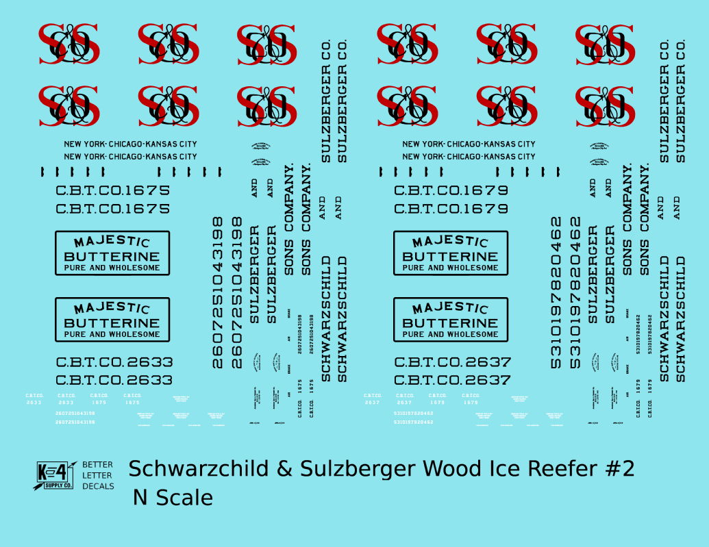 Schwarzchild and Sulzberger Early Wood Ice Reefer Black and Red #2
