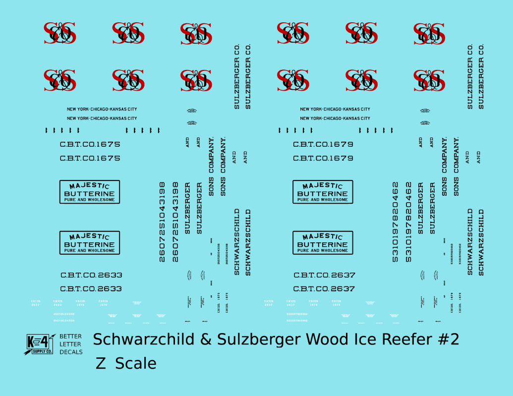 Schwarzchild and Sulzberger Early Wood Ice Reefer Black and Red #2