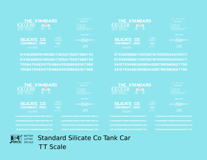 Standard Silicate Tank Car White Cincinnati
