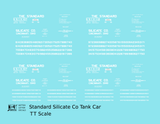 Standard Silicate Tank Car White Cincinnati