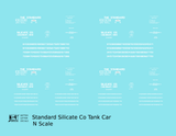 Standard Silicate Tank Car White Cincinnati
