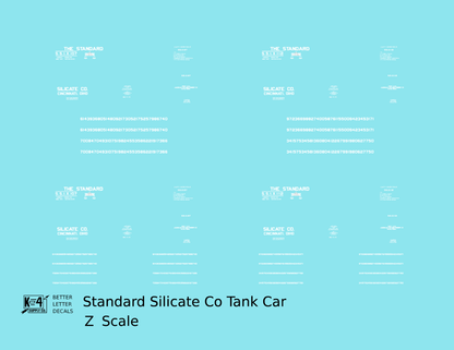 Standard Silicate Tank Car White Cincinnati
