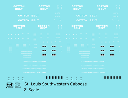 Cotton Belt Caboose White