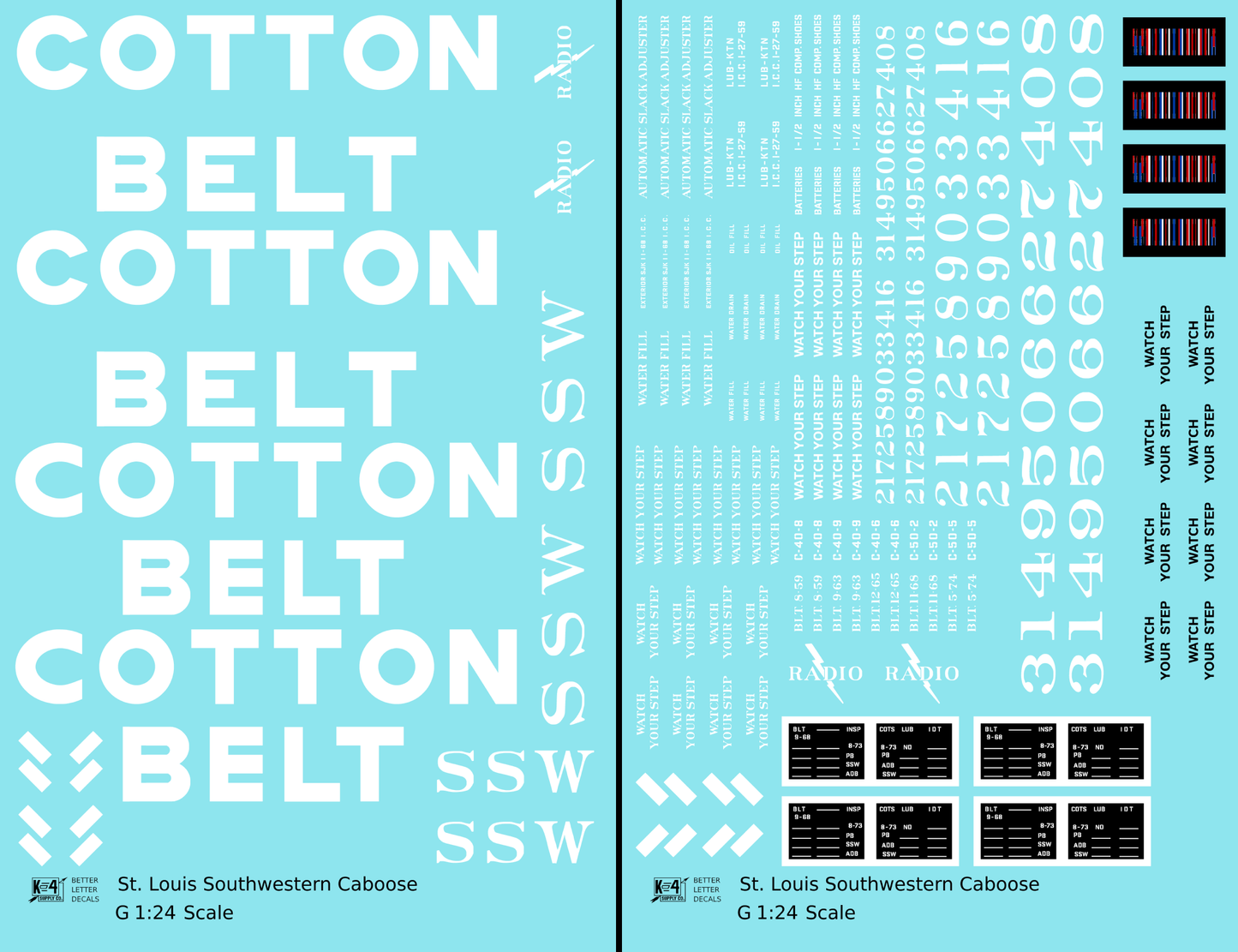 Cotton Belt Caboose White