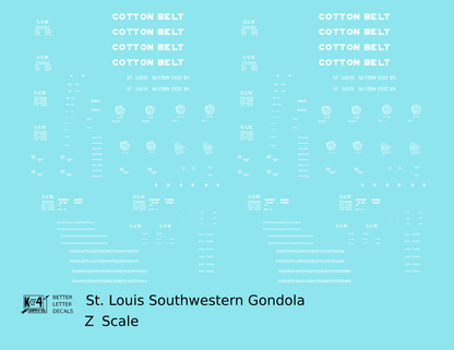 Cotton Belt Gondola White