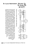 St Louis Independent Packing Tank Car White