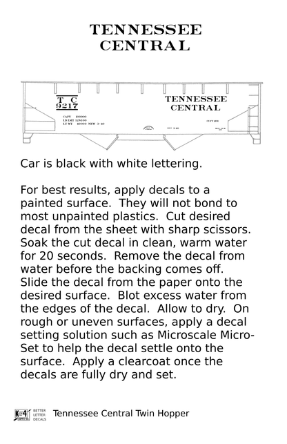Tennessee Central Offset Twin Hopper White