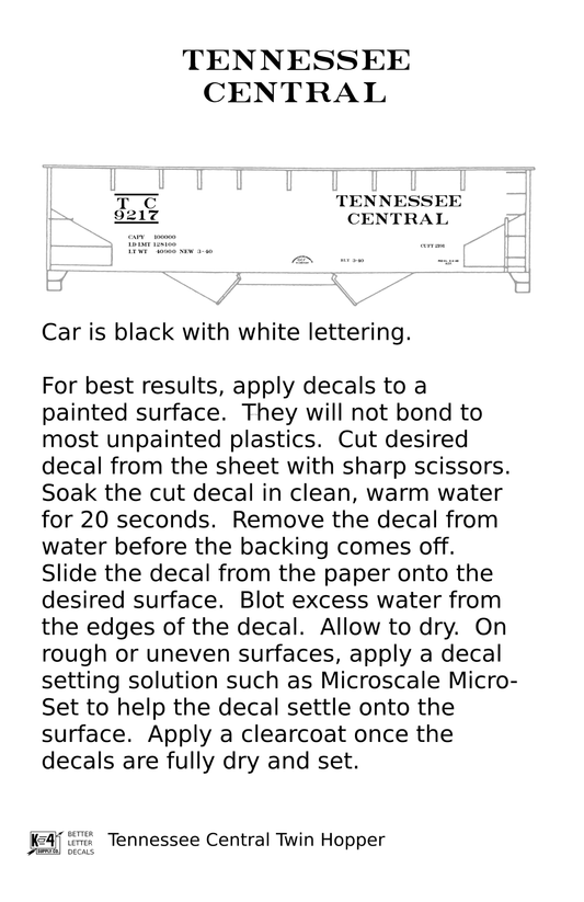 Tennessee Central Offset Twin Hopper White