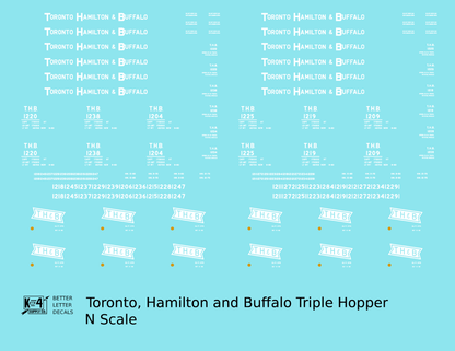 Toronto, Hamilton and Buffalo Offset Triple Hopper White