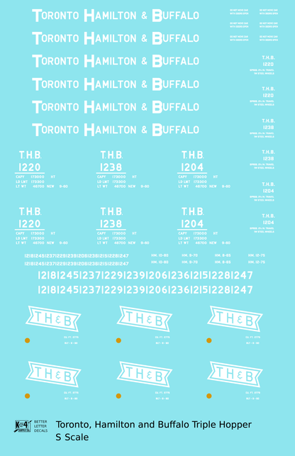 Toronto, Hamilton and Buffalo Offset Triple Hopper White