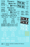 Toronto, Hamilton and Buffalo 40 Ft Boxcar Black and White