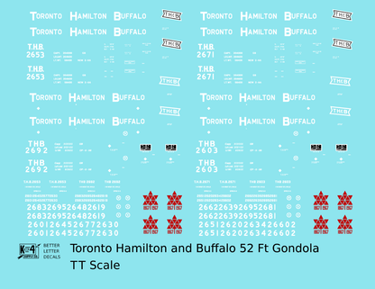Toronto, Hamilton and Buffalo 52 Ft Gondola White