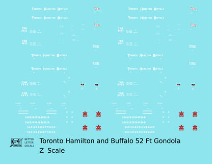 Toronto, Hamilton and Buffalo 52 Ft Gondola White