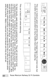 Texas Mexican Railway 52 Ft Gondola White  - Decal