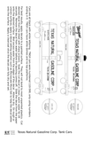 Texas Natural Gasoline Corp ICC-105 Tank Car White and Red Texgas