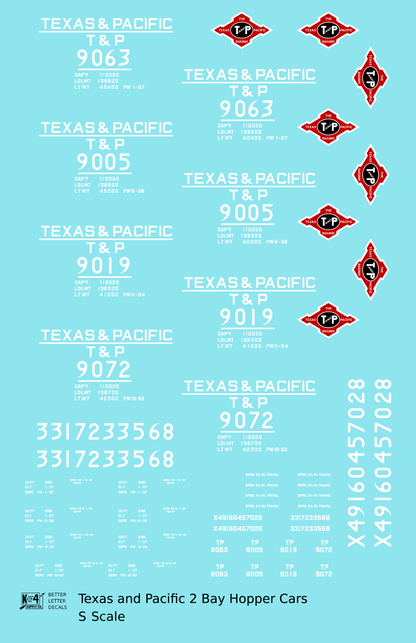 Texas and Pacific Offset Twin Hopper White
