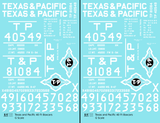 Texas and Pacific 40 Ft Boxcar White