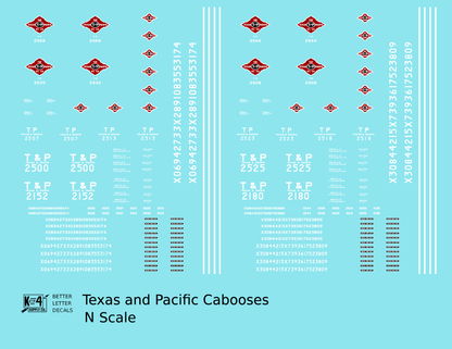 Texas and Pacific Caboose White and Red