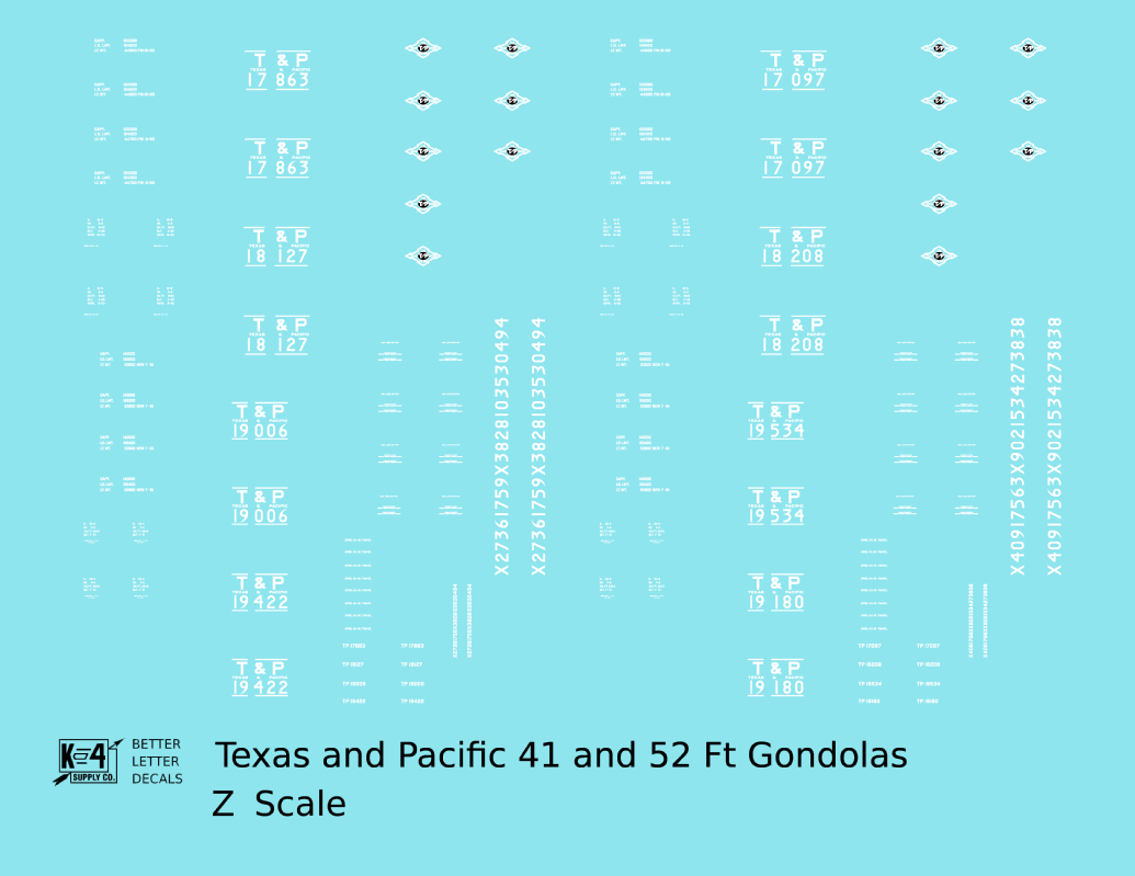 Texas and Pacific Gondola White
