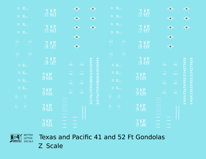 Texas and Pacific Gondola White