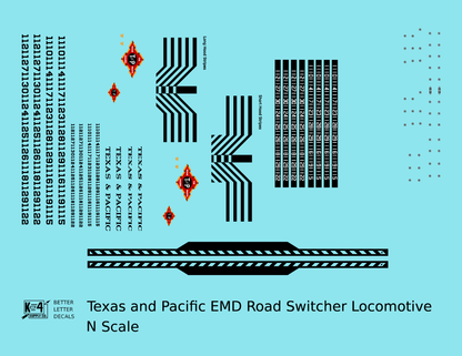 Texas and Pacific EMD Hood Diesel Black