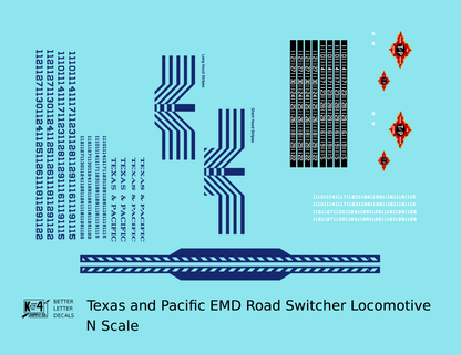 Texas and Pacific EMD Hood Diesel Blue