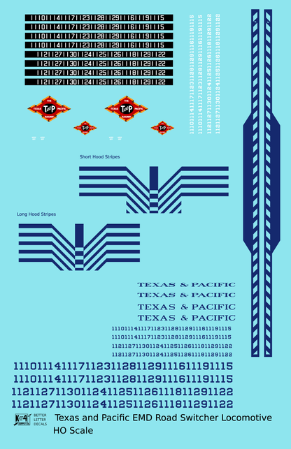 Texas and Pacific EMD Hood Diesel Blue