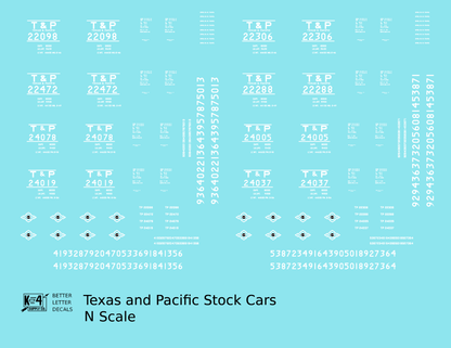 Texas and Pacific Stock Car White