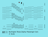 Burlington Texas Zephyr Streamlined Passenger Car Black