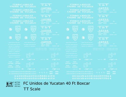 FC Unidos De Yucatan 40 Ft Boxcar White