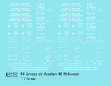 FC Unidos De Yucatan 40 Ft Boxcar White