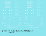 FC Unidos De Yucatan 40 Ft Boxcar White