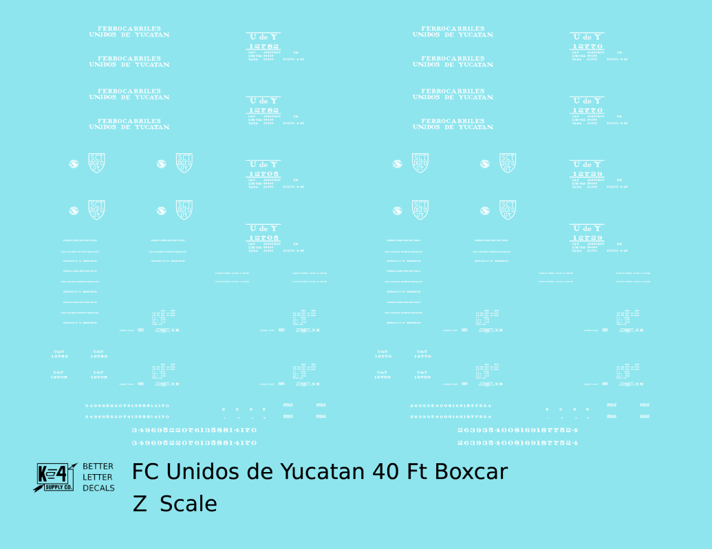 FC Unidos De Yucatan 40 Ft Boxcar White