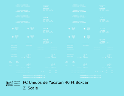 FC Unidos De Yucatan 40 Ft Boxcar White