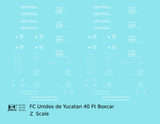 FC Unidos De Yucatan 40 Ft Boxcar White