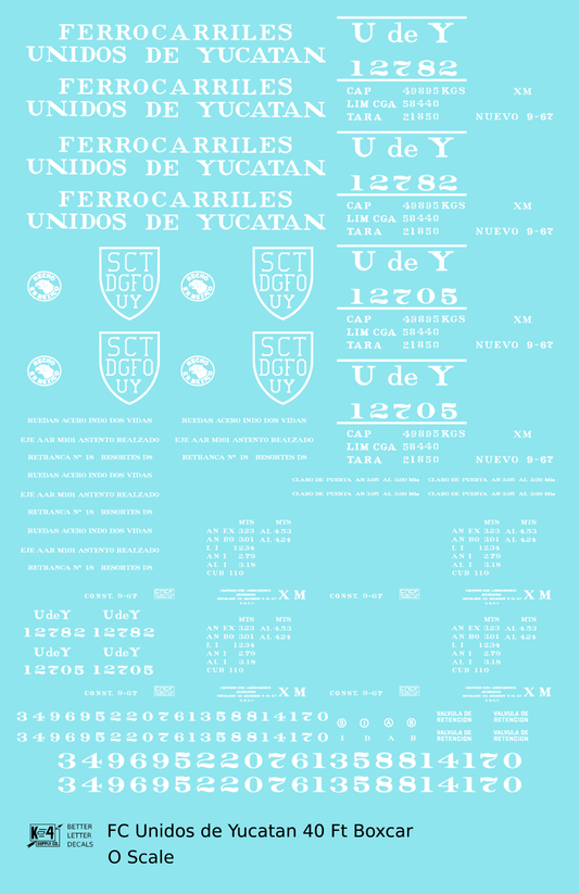FC Unidos De Yucatan 40 Ft Boxcar White