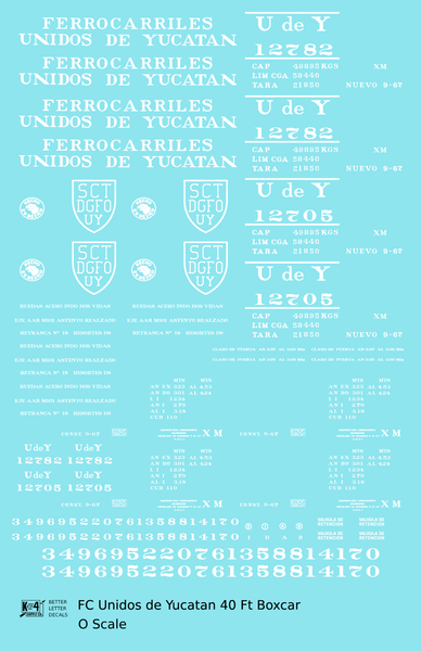 FC Unidos De Yucatan 40 Ft Boxcar White