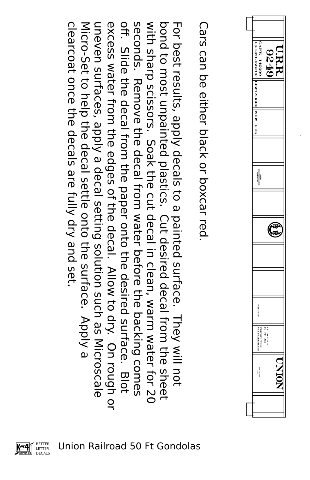 Union Railroad 50 Ft Gondola White
