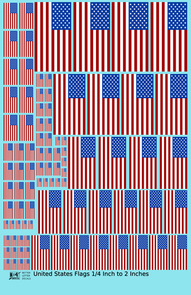 50 Star United States Flags  Red White and Blue