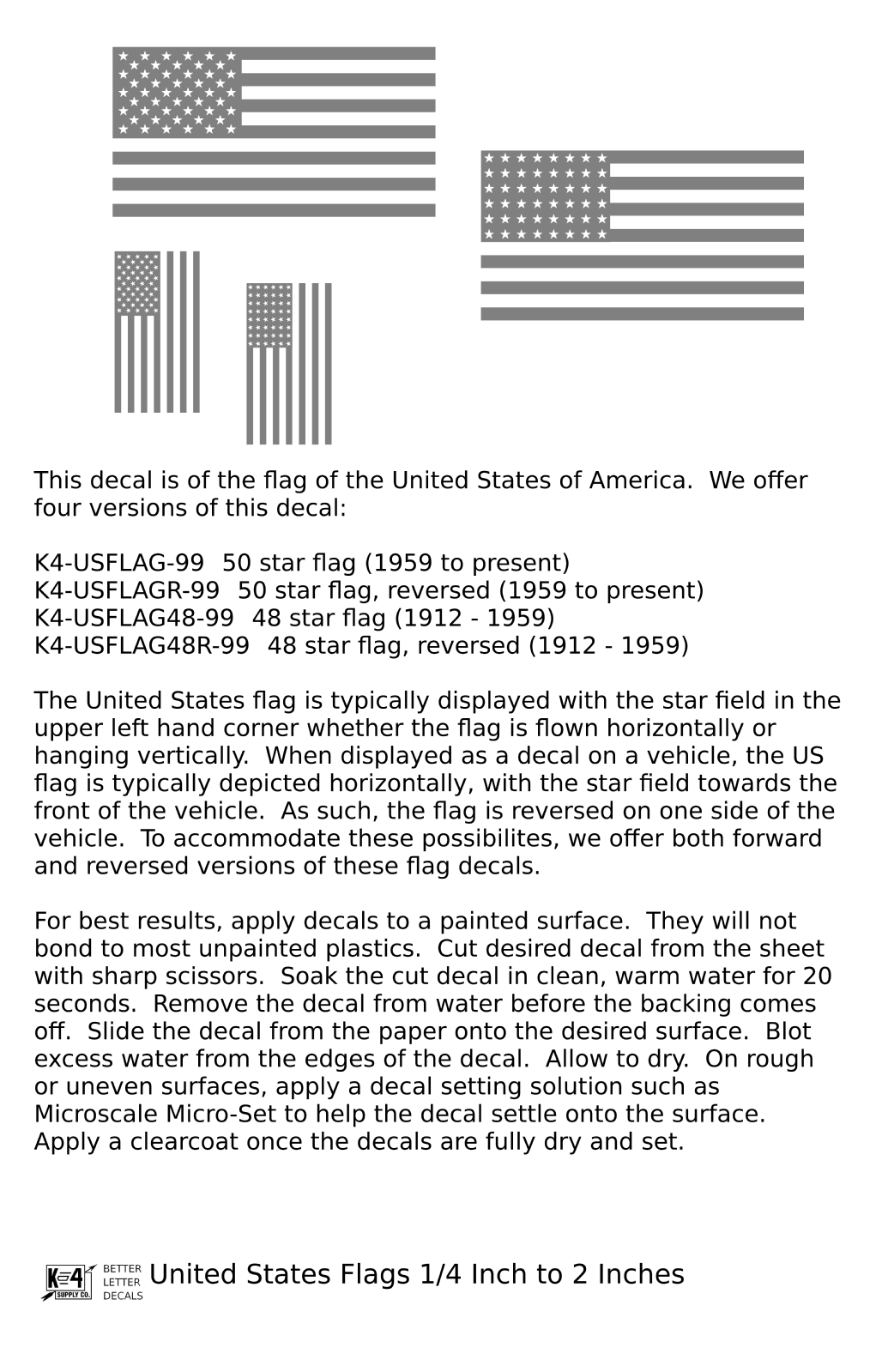 48 Star United States Flags  Red White and Blue