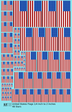 48 Star United States Flags  Red White and Blue