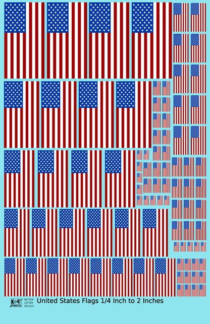 50 Star United States Flags REVERSED  Red White and Blue