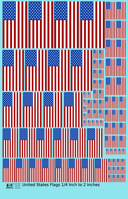 50 Star United States Flags REVERSED  Red White and Blue