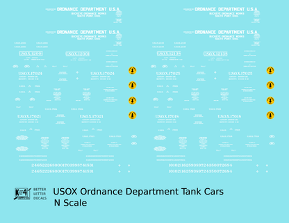 US Govt. Ordnance Dept Tank Car White and Yellow WWII Era
