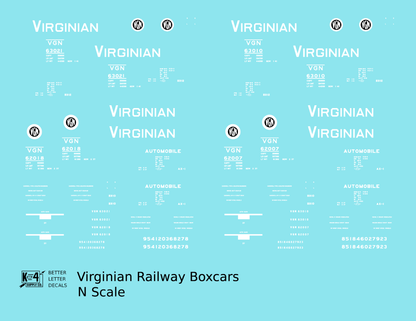 Virginian 40 / 50 Ft Boxcar White