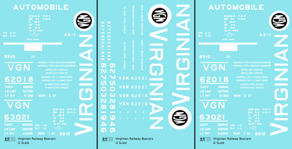 Virginian 40 / 50 Ft Boxcar White