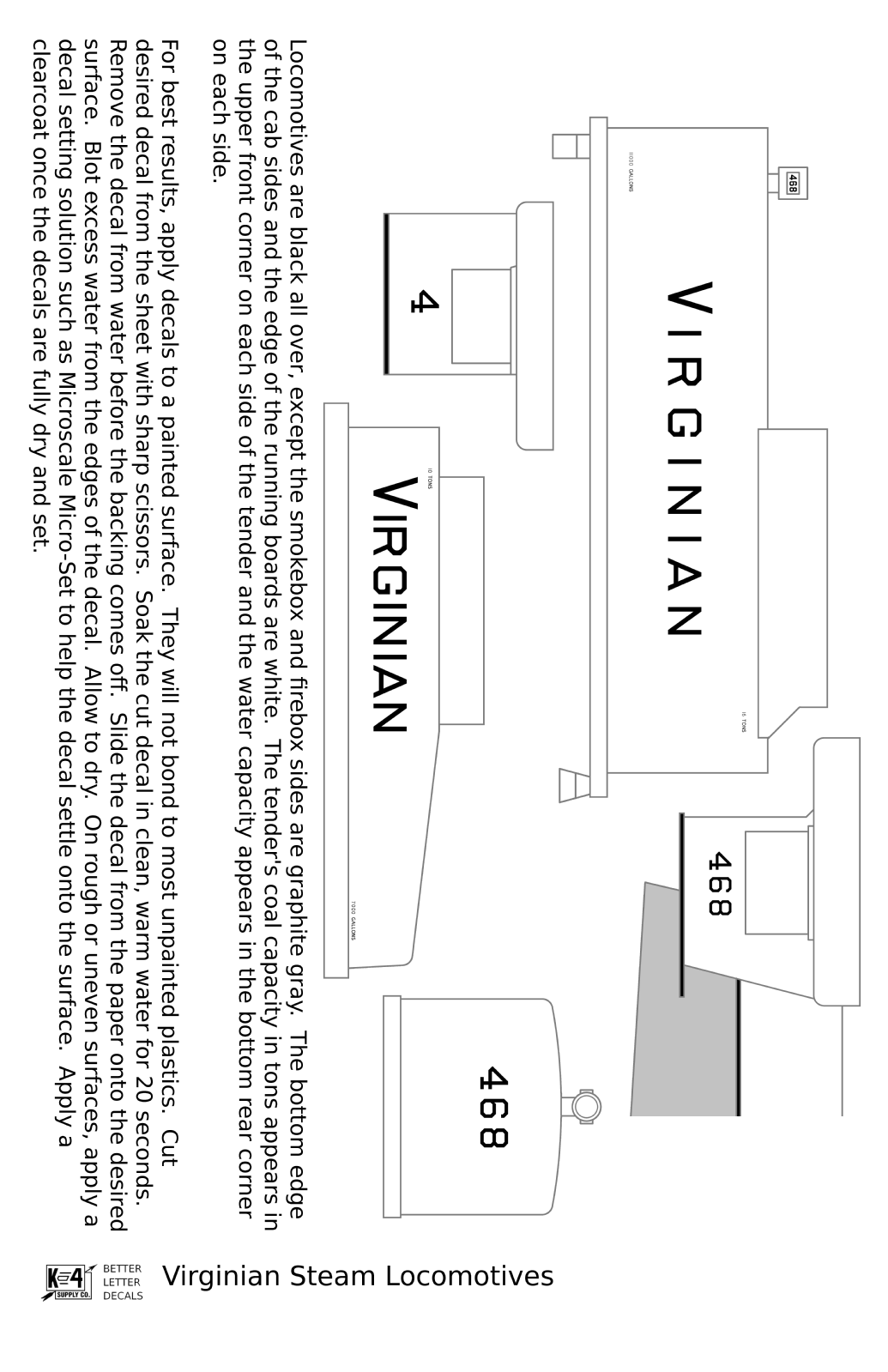 Virginian Steam Locomotive Dulux Gold