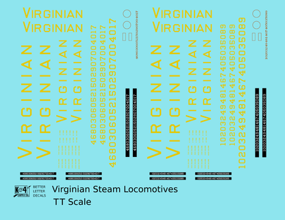 Virginian Steam Locomotive Dulux Gold