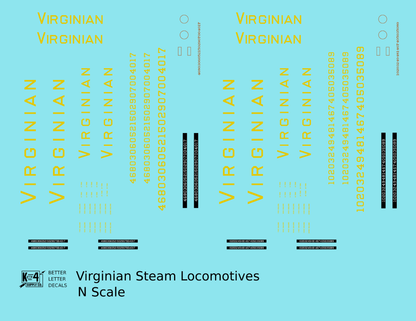 Virginian Steam Locomotive Dulux Gold