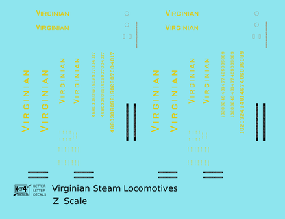 Virginian Steam Locomotive Dulux Gold